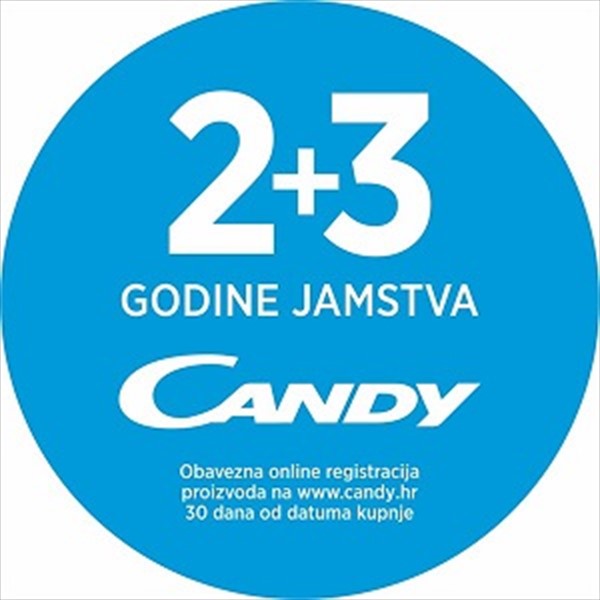 Candy 2+3 godine jamstva uz online prijavu