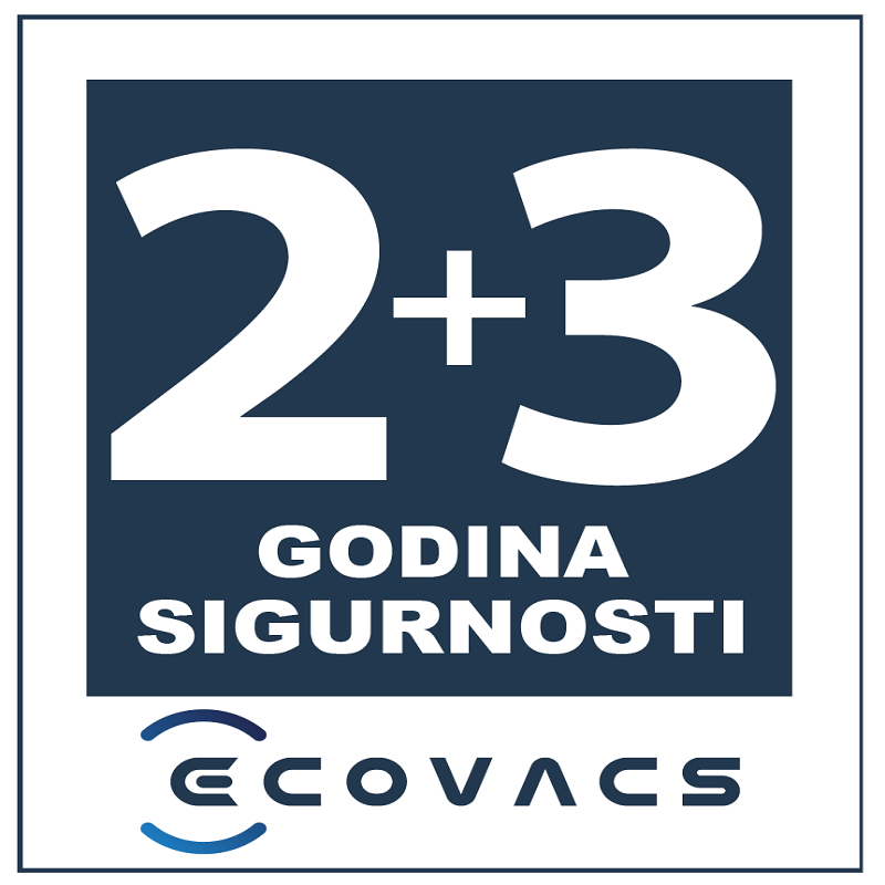 Ecovacs 2+3 godina garancije uz obaveznu online prijavu