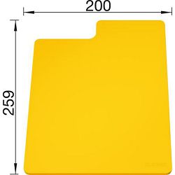 DASKA za BLANCO SITYPad ŽUTA - plastična daska za rezanje  (259x200mm)