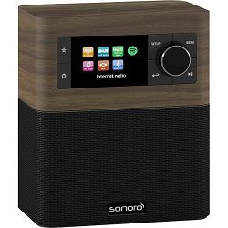 Bežični Hi-Fi zvučnik SONORO STREAM walnut decor/black (Wi-Fi, internet radio, Spotify, Multiroom, Bluetooth)